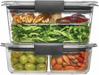 Rubbermaid Brilliance Salad and Snack Storage Container Kit