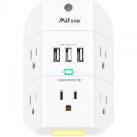 5-Outlet Mifaso Outlet Extender 1800J Surge Protector