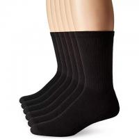 Hanes Mens 6-Pack FreshIQ Odor Control X-Temp Comfort Cool Crew Socks