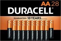 28 Duracell CopperTop AA Alkaline Batteries