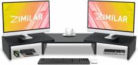 Zimilar Dual Monitor Stand Riser-3 Shelf Computer Stand Riser