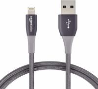 2 AmazonBasics Double Braided iPhone Lightning to USB-A Cables