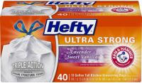 40 Hefty Lavender Ultra Strong Tall Kitchen Trash Bags