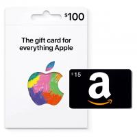 Apple Gift Card with Amazon Gift Card