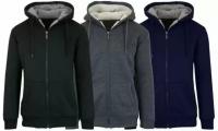 2 Sherpa Lined Fleece Hoodies