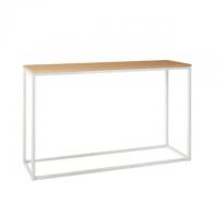 Donnelly 48in White Brown Rectangle Wood Console Table