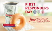 Krispy Kreme Doughnut and Coffee for First Responders on October 28th