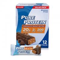 12 Pure Protein Chocolate Peanut Butter Protein Bars