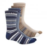 4 Sun + Stone Mens Colorblocked Crew Socks