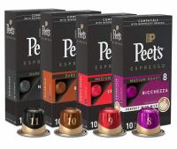 40 Peets Coffee Espresso Nespresso Capsules