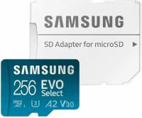 256GB Samsung EVO microSDXC Memory with Adapter
