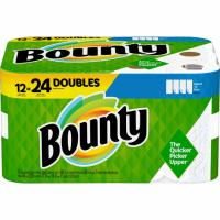 12 Bounty Select-A-Size Double 2-Ply Paper Towels + Back