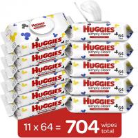 704 Huggies Simply Clean Baby Diaper Wipes