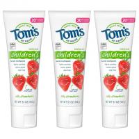 3 Toms of Maine Natural Kids Fluoride Toothpastes