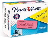 12 Paper Mate Pink Pearl Erasers