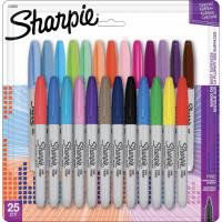 Sharpie 25pk Permanent Markers Fine Tip Multicolored