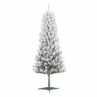 6ft Holiday Time Un-Lit Snow-Flocked Pine Artificial Christmas Tree