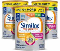 3 Similac Pro-Sensitive Non-GMO Infant Formula