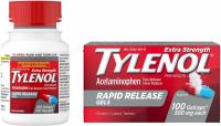 100 Tylenol Strength Acetaminophen Rapid Release Gels