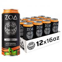 12 ZOA Zero Sugar Orange Energy Drink