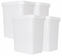 4-Pack Mainstays 7.6 gal Trashcans