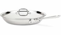 All-Clad D3 Stainless Steel 3-Ply Frying Pan with Lid