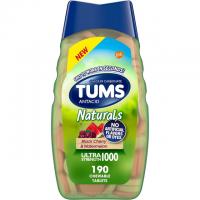 190 Tums Naturals Ultra Strength Antacid Chews