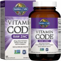 Garden of Life Vitamin Code Raw Vegan Zinc Capsules 