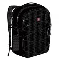 Swiss Tech Golden Tri Black Backpack with Bungee