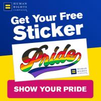 Human Rights Pride Sticker
