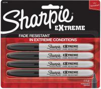 4 Sharpie Extreme Fine Tip Permanent Markers