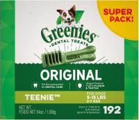 192 Greenies Original Teenie Natural Dental Dog Treats