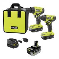 Ryobi ONE+ 18V Cordless 2-Tool Combo Kit