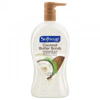 Softsoap Coconut Butter Scrub Exfoliating Body Wash