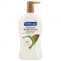 Softsoap Coconut Butter Scrub Exfoliating Body Wash