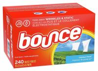 240 Bounce Fabric Softener Outdoor Fresh Dryer Sheets