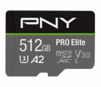 512GB PNY Pro Elite Class 10 U3 V30 microSDXC Flash Memory Card