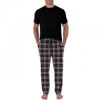 Fruit Of The Loom Mens Short Sleeve Crew Neck Top and Pant
