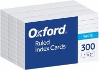Oxford Ruled Index Cards