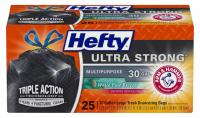 25 Hefty Ultra Strong Trash Bags