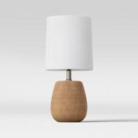 Threshold Polyresin Wood Accent Lamp