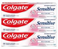 3 Colgate Sensitive Maximum Strength Whitening Toothpastes