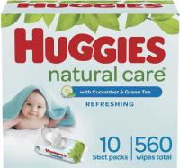 Huggies Natural Care Cucumber Refreshing Baby Wipes