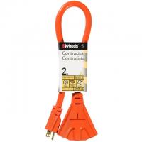 2ft Woods Multi-Outlet Outdoor Extension Cord