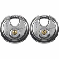 2 Brinks 70mm Promax Security Stainless Steel Discus Padlock