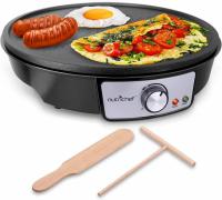 NutriChef Electric Griddle & Crepe Maker Cooktop