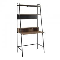 36in Writing Desk with Open Storage Bookshelf
