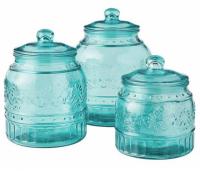 The Pioneer Woman Cassie 3-Piece Glass Canister Set