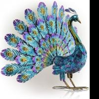 Alpine Corporation Outdoor Metal Peacock Outdoor Statue