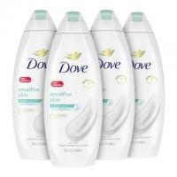 4 Dove Hypoallergenic Sensitive Skin Body Wash